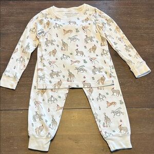 Sammy + Nat Pima Cotton Christmas Animals Pajama Set